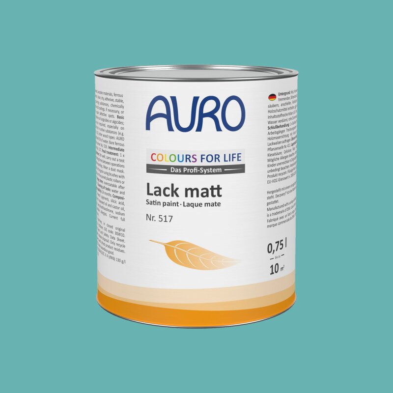 Auro Lack matt 517 - Colours for life - shimmering sea