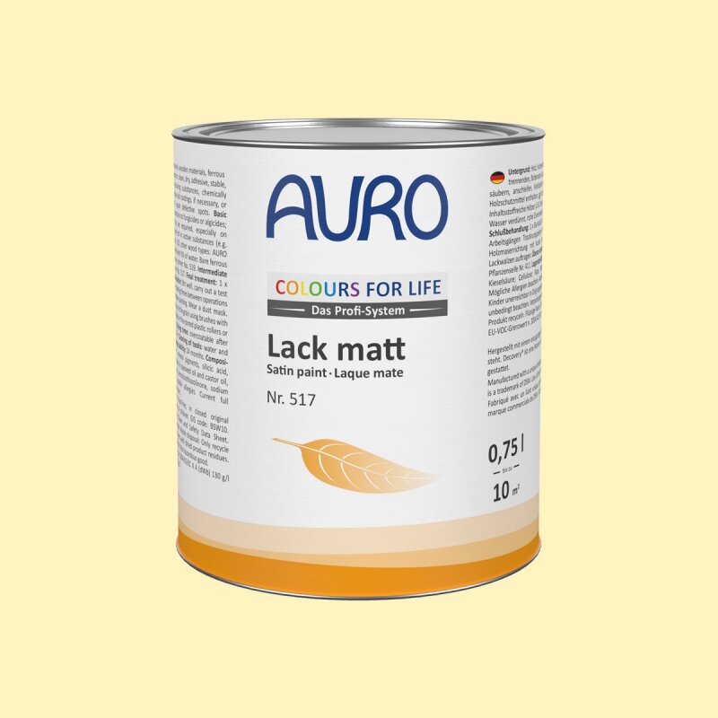 Auro Lack matt 517 - Colours for life - sun-kissed 25