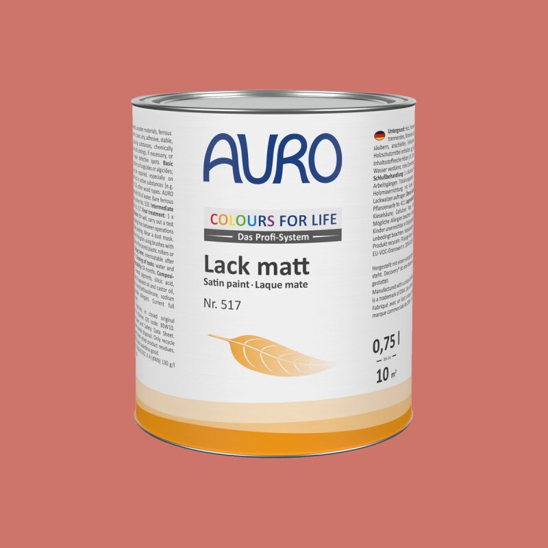 Auro Lack matt 517 - Colours for life - terra cotta tone 10