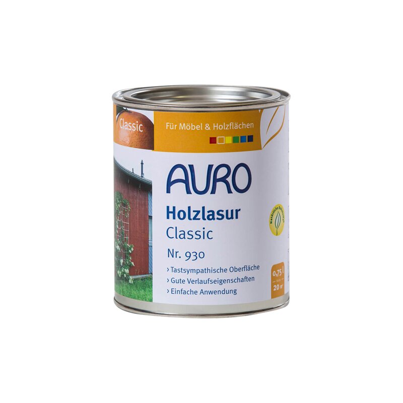 Auro Holzlasur Classic 930-01 Ocker-Gelb 0,75 Liter