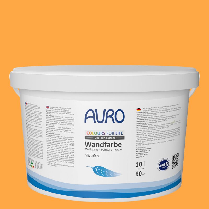 Auro Wandfarbe 555 - Colours for life - bitter orange 05