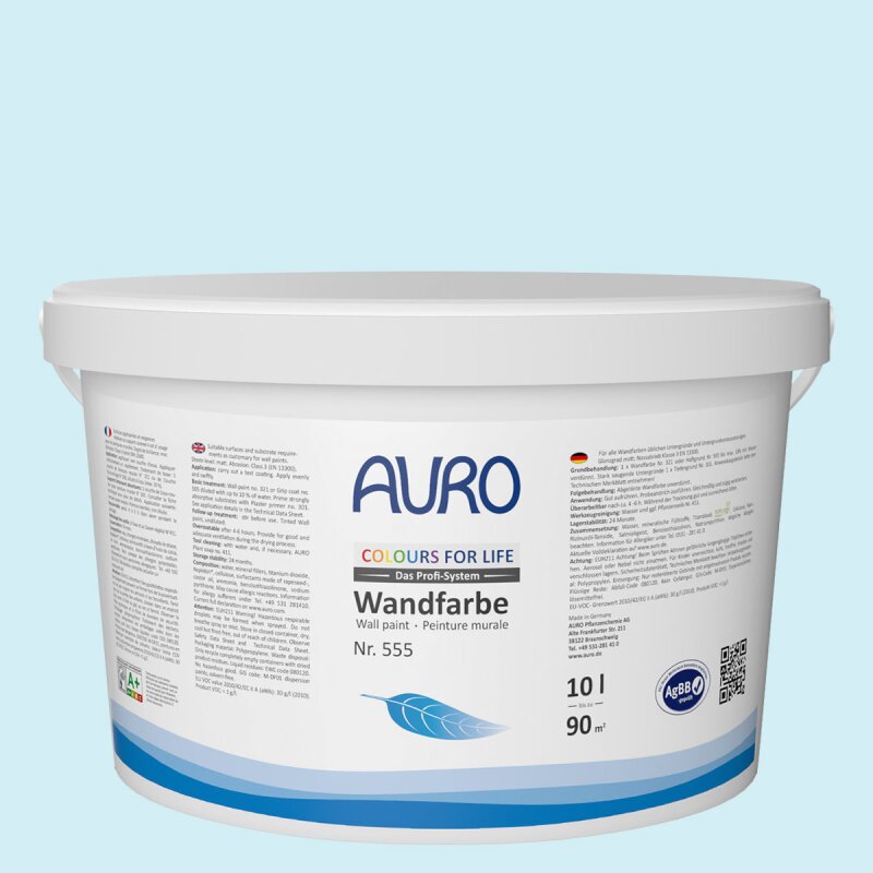 Auro Wandfarbe 555 - Colours for life - blue lagoon 25