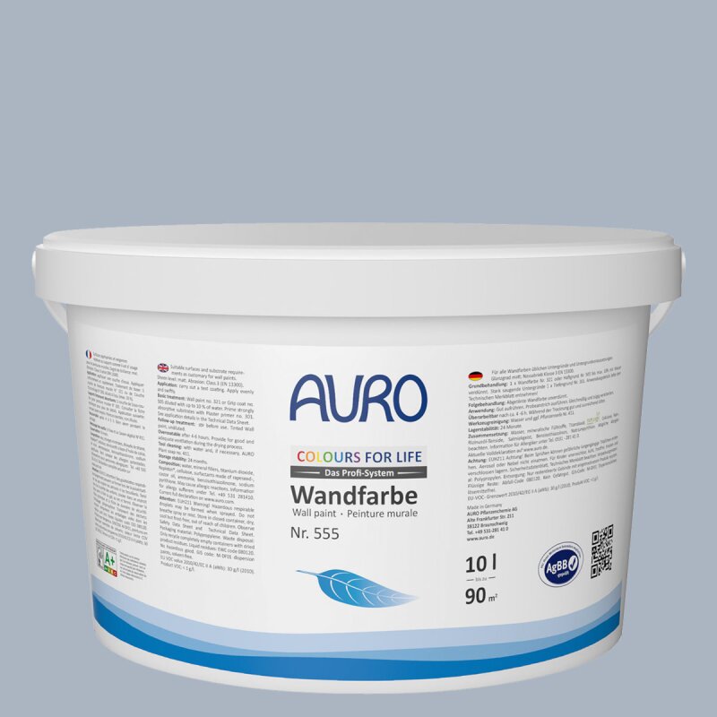 Auro Wandfarbe 555 - Colours for life - bluish grey 15