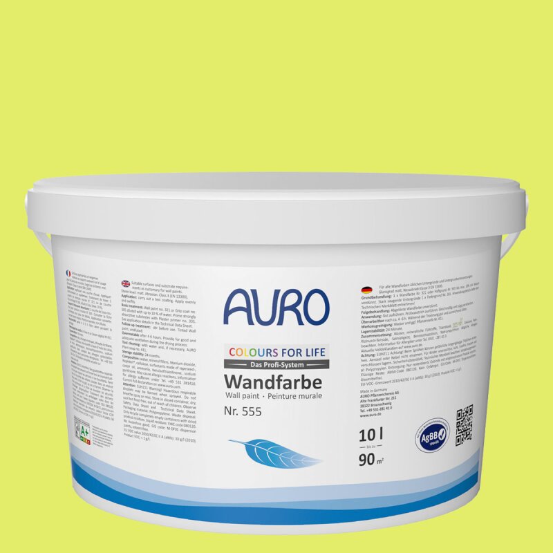 Auro Wandfarbe 555 - Colours for life - bright green 10