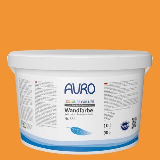 Auro Wandfarbe 555 - Colours for life - bright mandarine