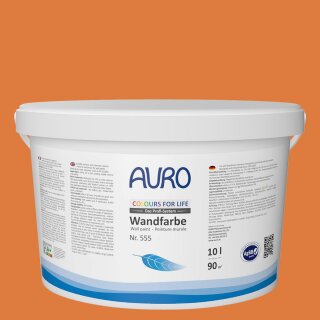 Auro Wandfarbe 555 - Colours for life - dark mandarine