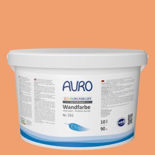 Auro Wandfarbe 555 - Colours for life - dark mandarine 10