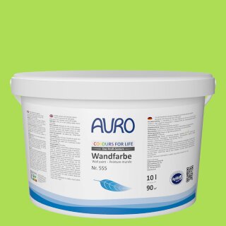 Auro Wandfarbe 555 - Colours for life - frog green 05