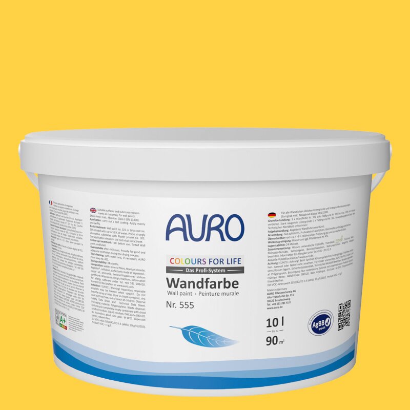 Auro Wandfarbe 555 - Colours for life - golden honey 05