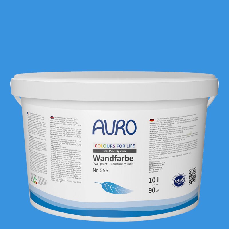 Auro Wandfarbe 555 - Colours for life - ocean blue 05