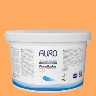 Auro Wandfarbe 555 - Colours for life - pure papaya 05