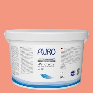 Auro Wandfarbe 555 - Colours for life - smoke orange 10