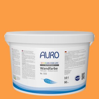 Auro Wandfarbe 555 - Colours for life - sunset yellow 05