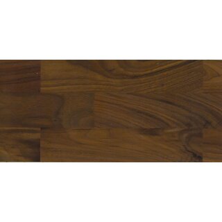 Ziro Holzloc Holz-Fertigparkett, 3-Stab Schiffsboden Nussbaum rustikal natur geölt (amerikanisch) 2200 x192 x14 mm - 2,534 qm