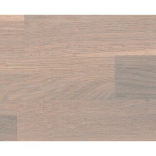 Ziro Holzloc Holz-Fertigparkett, 3-Stab Schiffsboden Eiche rustikal, gebürstet weiß geölt 2200 x 192 x 14 mm - 2,534 qm