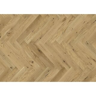 Ziro Fischgrätparkett, Eiche Anjony, gebürstet, matt lackiert 725 x 130 x 14 mm - 0,66 qm