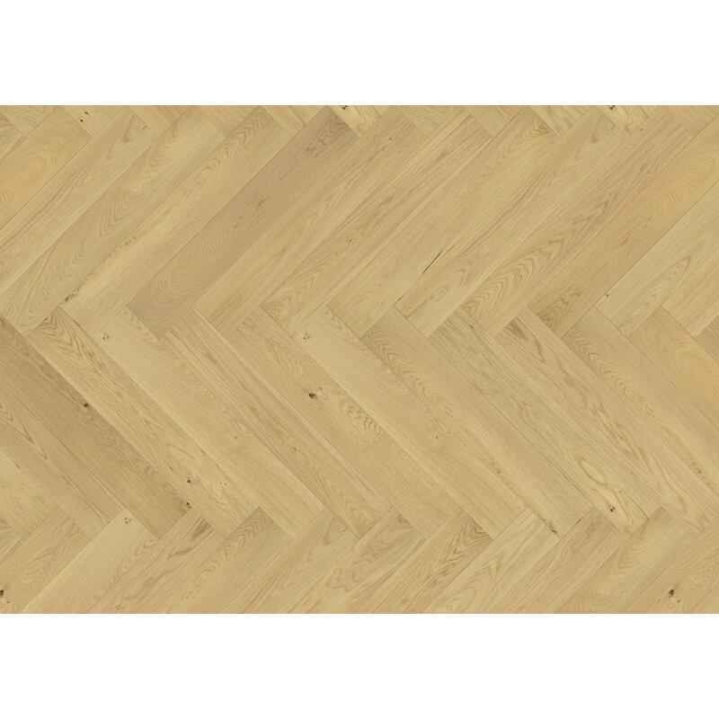 Ziro Fischgrätparkett, Eiche Clagny gebürstet, natur geölt 725 x 130 x 14 mm - 0,66 qm