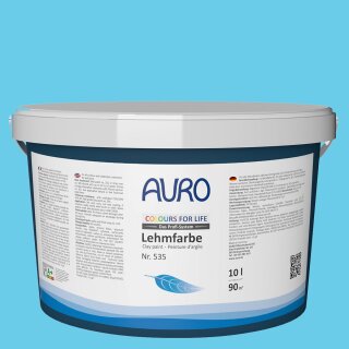 Auro Profi-Lehmfarbe 535 - Colours for life - blue lagoon 10