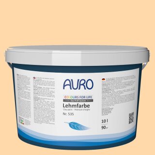Auro Profi-Lehmfarbe 535 - Colours for life - bright mandarine 20