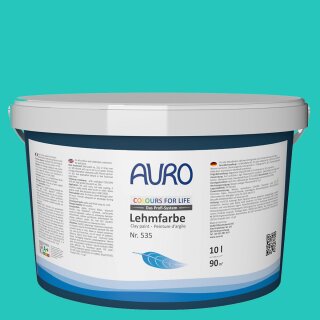 Auro Profi-Lehmfarbe 535 - Colours for life - caribbean sea 05