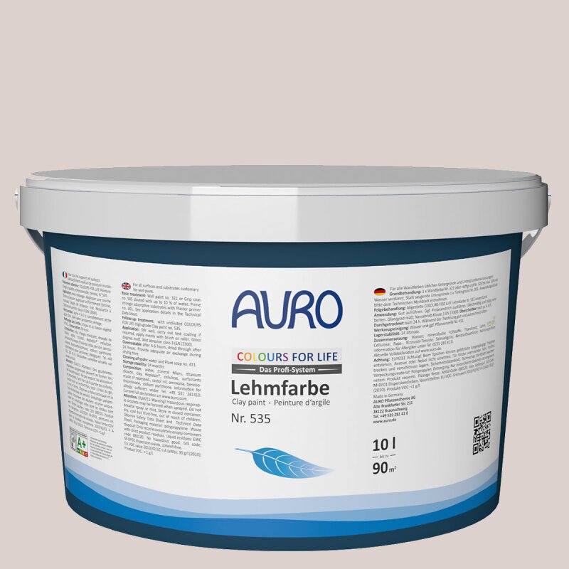Auro Profi-Lehmfarbe 535 - Colours for life - chocolat range 25