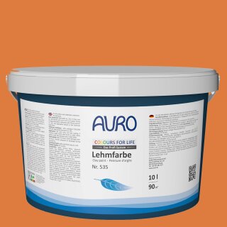 Auro Profi-Lehmfarbe 535 - Colours for life - dark mandarine