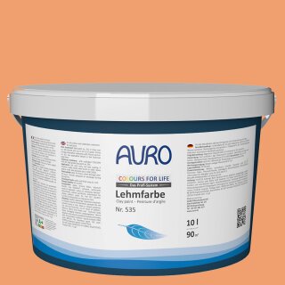 Auro Profi-Lehmfarbe 535 - Colours for life - dark mandarine 10