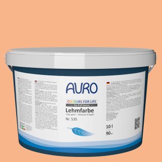 Auro Profi-Lehmfarbe 535 - Colours for life - dark mandarine 15