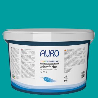 Auro Profi-Lehmfarbe 535 - Colours for life - deep aqua 05