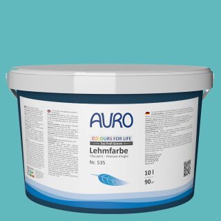 Auro Profi-Lehmfarbe 535 - Colours for life - deep aqua 10