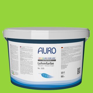 Auro Profi-Lehmfarbe 535 - Colours for life - frog green