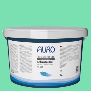 Auro Profi-Lehmfarbe 535 - Colours for life - green lizard 10