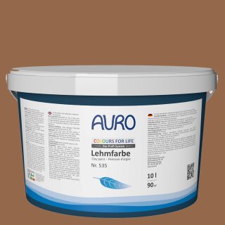 Auro Profi-Lehmfarbe 535 - Colours for life - hazelnut