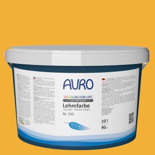 Auro Profi-Lehmfarbe 535 - Colours for life - hot mustard