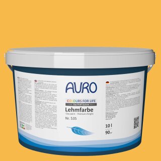 Auro Profi-Lehmfarbe 535 - Colours for life - hot mustard 05