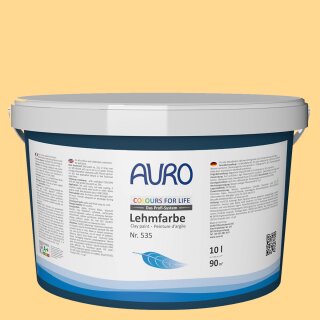 Auro Profi-Lehmfarbe 535 - Colours for life - hot mustard 10