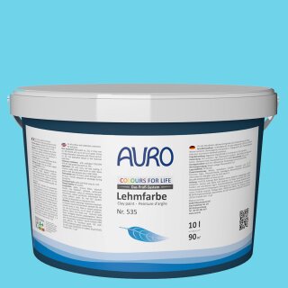 Auro Profi-Lehmfarbe 535 - Colours for life - ice blue 10