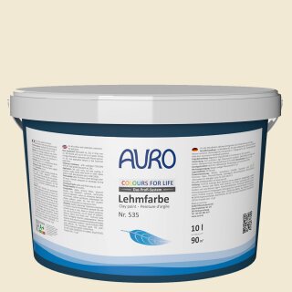 Auro Profi-Lehmfarbe 535 - Colours for life - K160 butter white