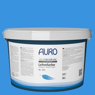 Auro Profi-Lehmfarbe 535 - Colours for life - ocean blue 05