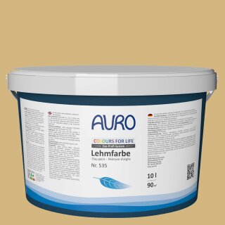Auro Profi-Lehmfarbe 535 - Colours for life - ochre green 10