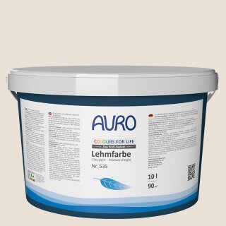 Auro Profi-Lehmfarbe 535 - Colours for life - pale ivory