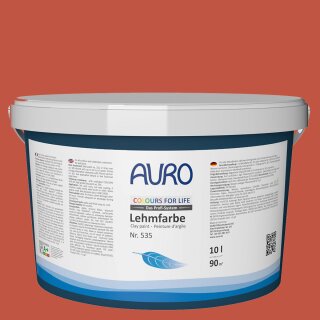 Auro Profi-Lehmfarbe 535 - Colours for life - rocky mountain red 05