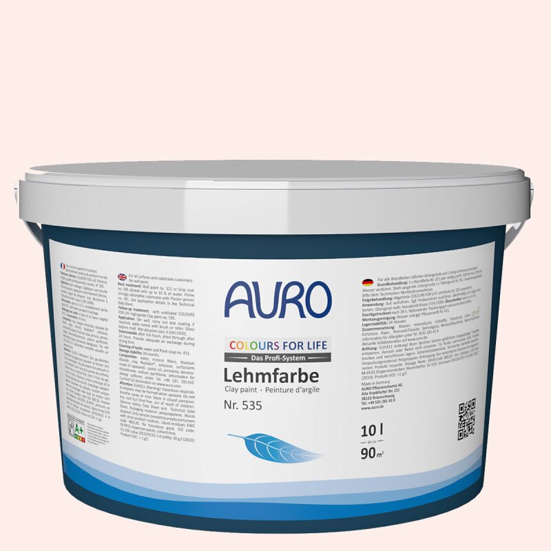 Auro Profi-Lehmfarbe 535 - Colours for life - rose affair
