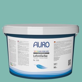 Auro Profi-Lehmfarbe 535 - Colours for life - sea turquoise 10