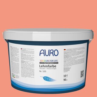 Auro Profi-Lehmfarbe 535 - Colours for life - smoke orange 10