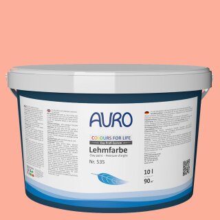 Auro Profi-Lehmfarbe 535 - Colours for life - smoke orange 15