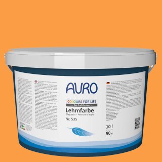 Auro Profi-Lehmfarbe 535 - Colours for life - sunset yellow 05