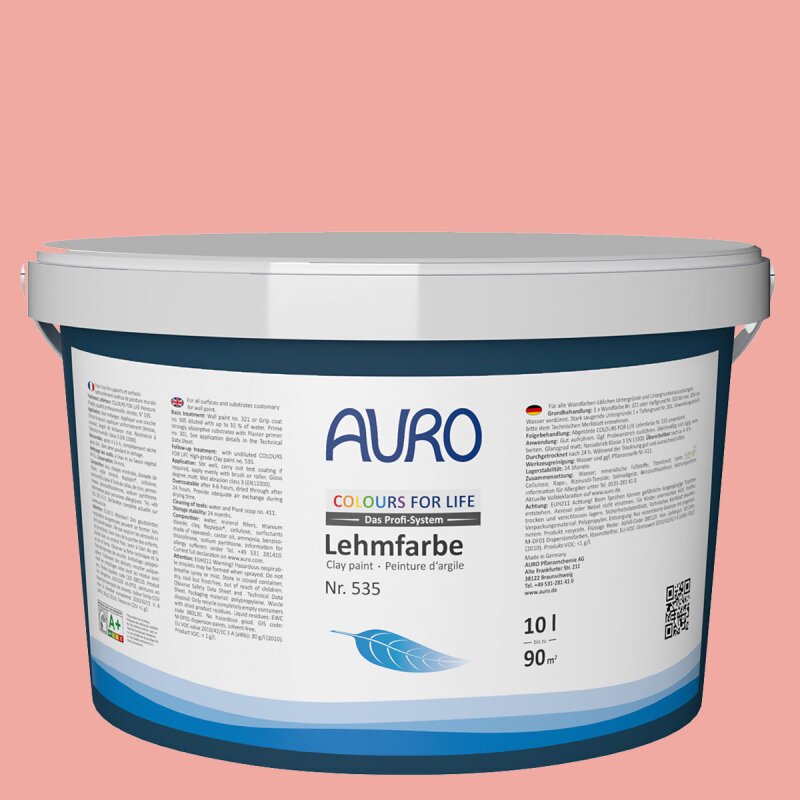Auro Profi-Lehmfarbe 535 - Colours for life - terra cotta tone 20