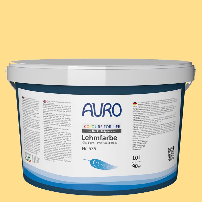 Auro Profi-Lehmfarbe 535 - Colours for life - wild mustard 15