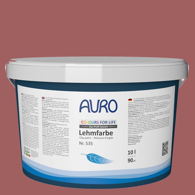 Auro Profi-Lehmfarbe 535 - Colours for life - wood berry